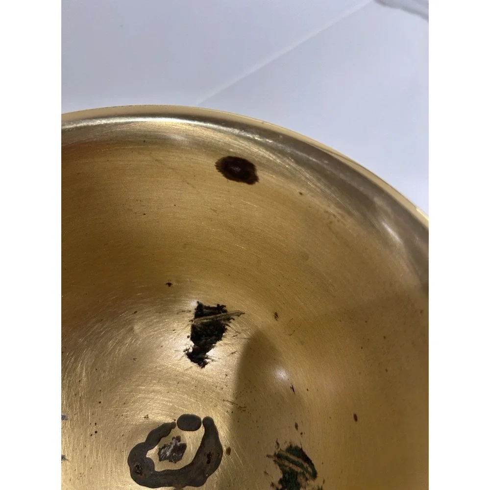 Vintage Brass Pedestal Bowl Traditional Heritage Decor